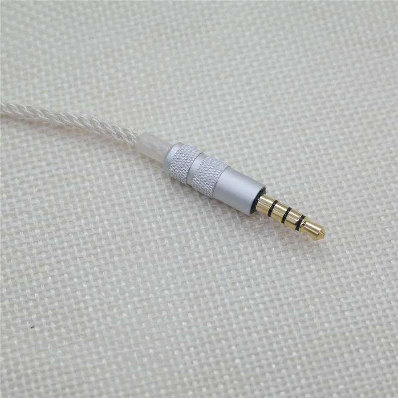 3.5mm/ Type C OCC Silver Plated Audio Cable 8 Strand MMCX Headphone Cable with Microphone DIY HiFi Cable for SE425 UE900