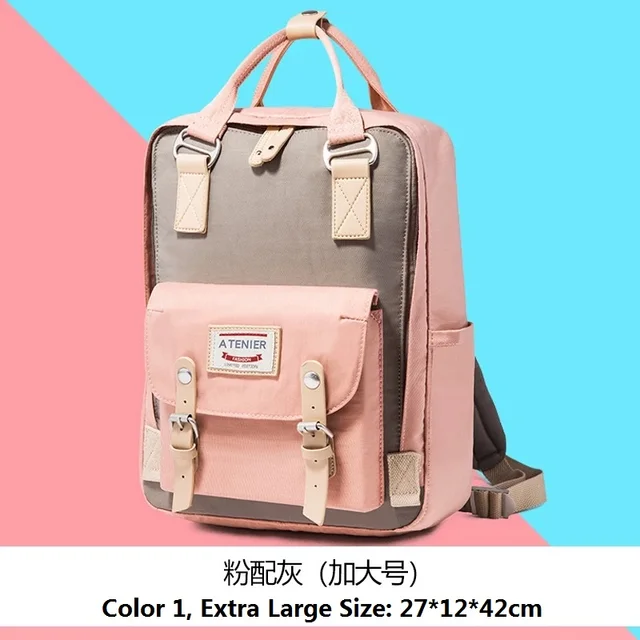 Teenager Girls Macarons Doughnut Canvas Backpack Students Candy Color  Waterproof Schoolbag Casual Travel Bags Mochila Feminina - Backpacks -  AliExpress