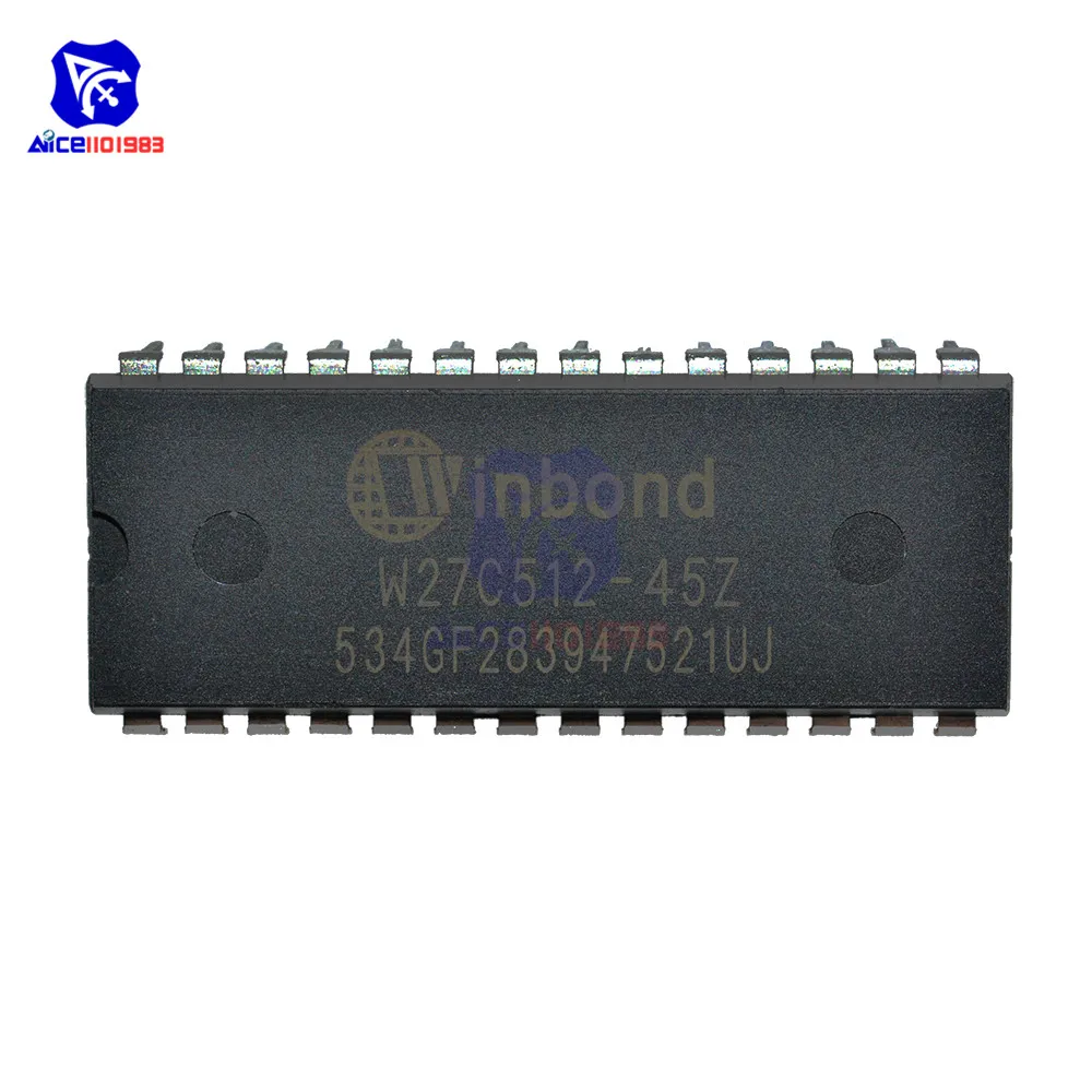 diymore IC Chips W27C512 W27C512-45Z 28DIP IC EEPROM 512KBIT Original ...
