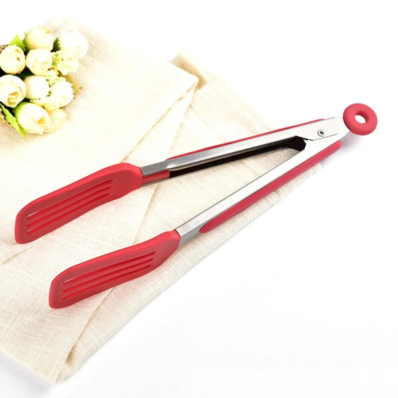 Barbecue Clip Cooking Kitchen Tool Stainless Steel Steak Tongs Accessories Home