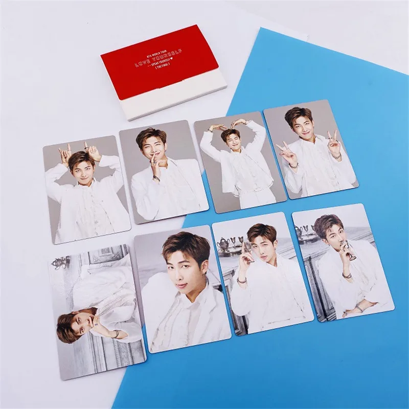 10 компл./лот KPOP мальчиков Окончательный фотокарточек RM V SUGA Цзиминь J-HOPE JIN JUNGKOOK love yourself небольшой подарок Фотокарта