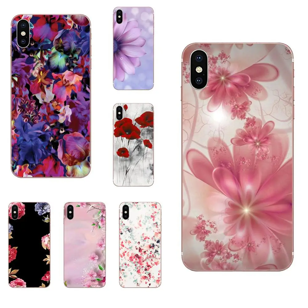 

Beautiful Red Lotus Purple Flower For LG K50 Q6 Q7 Q8 Q60 X Power 2 3 Nexus 5 5X V10 V20 V30 V40 Q Stylus Soft Print Case