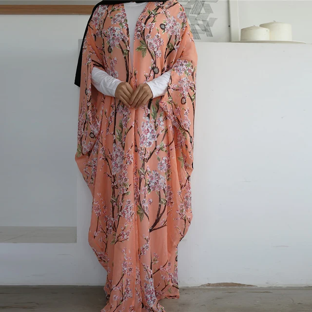 Butterfly Abaya Mujer Dubai Kaftan Kimono Cardigan Hijab Muslim Dress Ramadan Eid Mubarak Turkish Islamic Clothing For Women 1