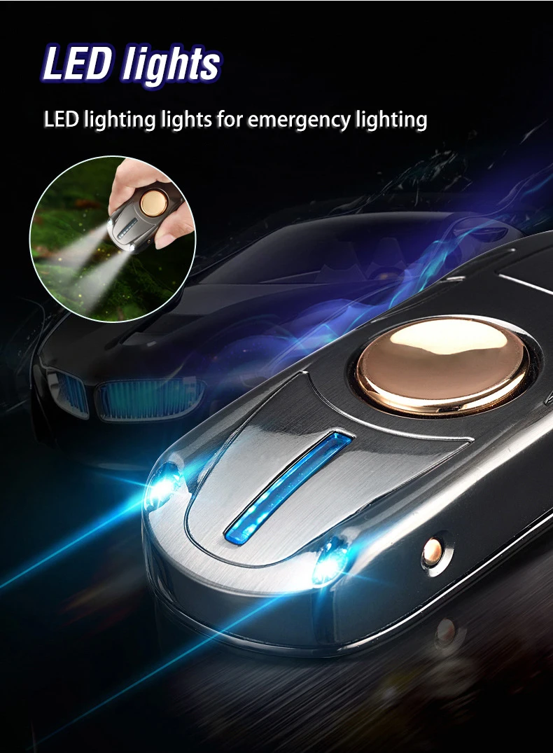Спортивный автомобиль USB Электронная сигарета зажигалка ручной Спиннер турбо зажигалки ветрозащитная дуговая плазменная Зажигалка забавные гаджеты для мужчин