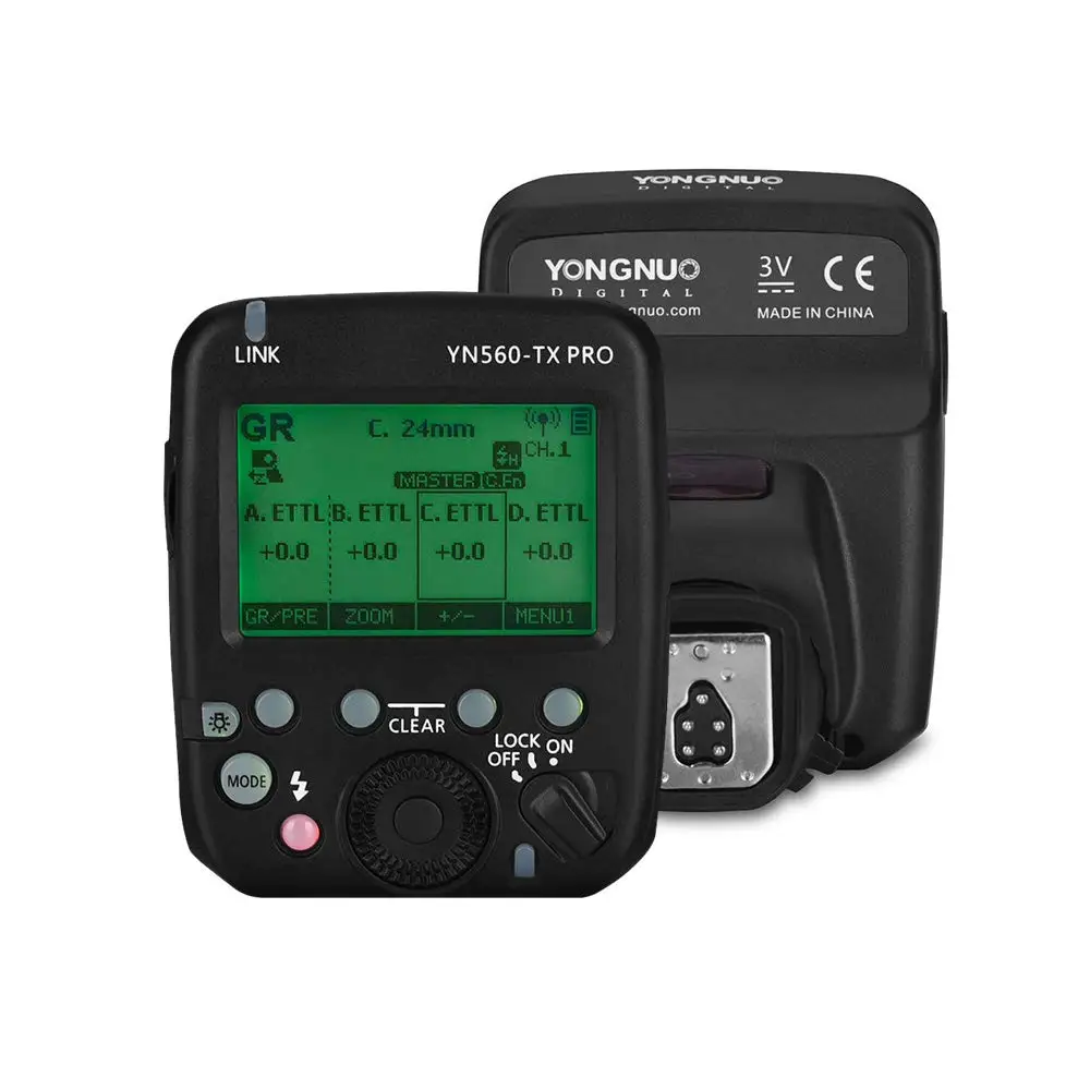 YONGNUO YN560-TX PRO 2,4G накамерный триггер вспышки для Canon Nikon/YN862C/YN968C/YN200/YN560IV/YN860Li/YN720/YN660/YN685/YN622II