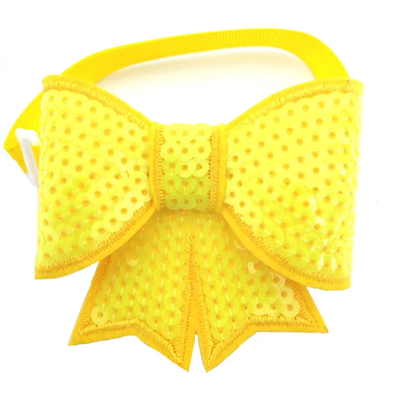 50PCS Dog Accessories Summer Style Sequins  Pet Dog Bow Tie Adjustable Cat Puppy Collar Bowties Dog Grooming Accessories 3