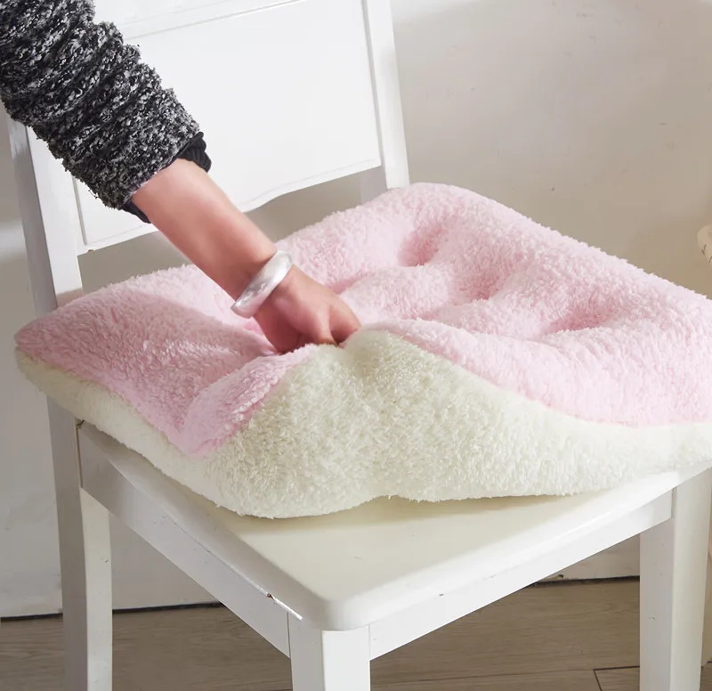 Pink beige Квадратная подушка для стула подушки для Сиденья Кресла Подушка для сиденья Подушка для стула декоративная подушка для пола Подушка для стула домашний текстиль - Цвет: Pink beige