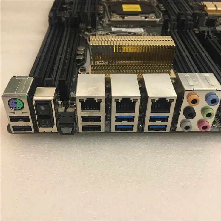  Used ASUS Z10PE-D16 WS Server motherboard Socket 2011-V3 DDR4 C602 desktop motherboard