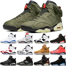 High Quality Travis Scotts X 6 Retro Medium Olive Men Basketball Shoes Denim Tinker Cactus Oregon Mens Sports Sneaker 7-13 High Quality Travis Scotts X 6 Retro Medium Olive Men Basketball Shoes Denim Tinker Cactus Oregon Mens Sports Sneaker 7-13
