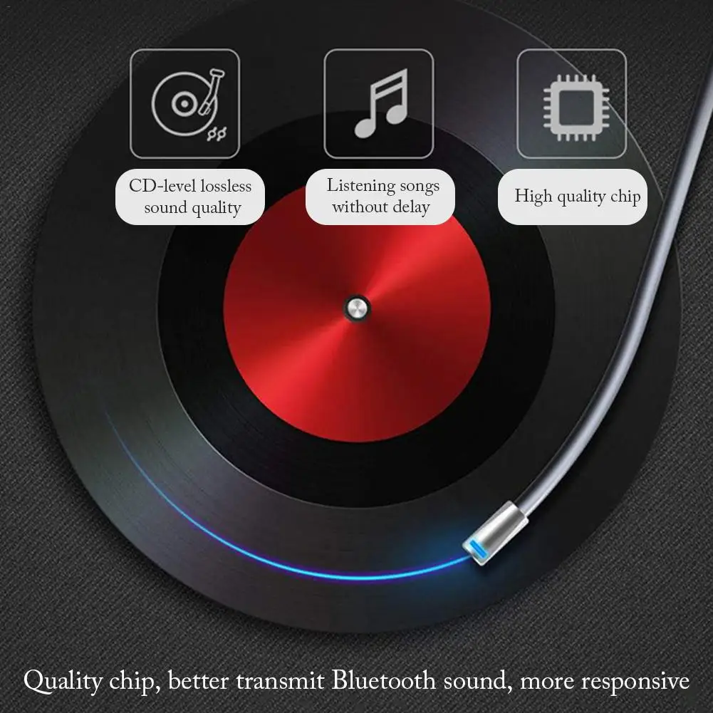 2 в 1 Bluetooth передатчик внешний аккумулятор беспроводной видео приемник 3,5 мм HD качество звука аудио адаптер для автомобильных ПК ТВ смартфонов