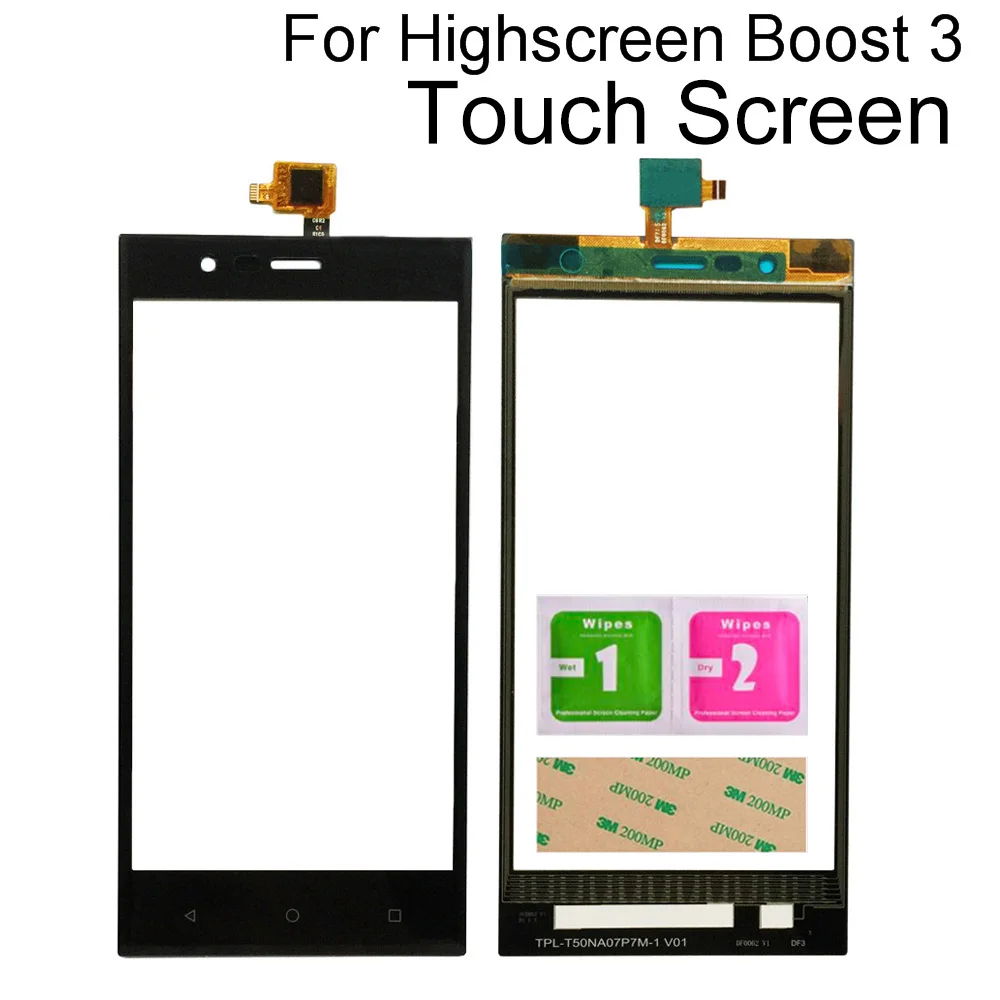 Мобильный Touoch экран для высокого экрана Boost 3 Boost3 сенсорный дигитайзер Передняя