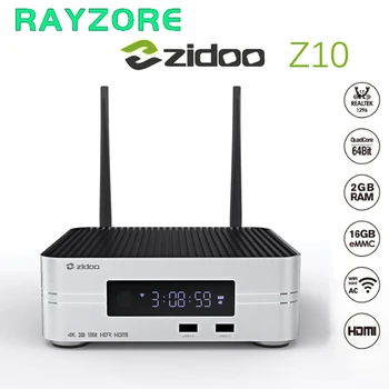 

Zidoo Z10 2GB RAM 16GB ROM Android 7.1 TV Box 1000M LAN 4K HDR Smart Set Top Box Realtek RTD1296 Support 3.5" HDD Media Player