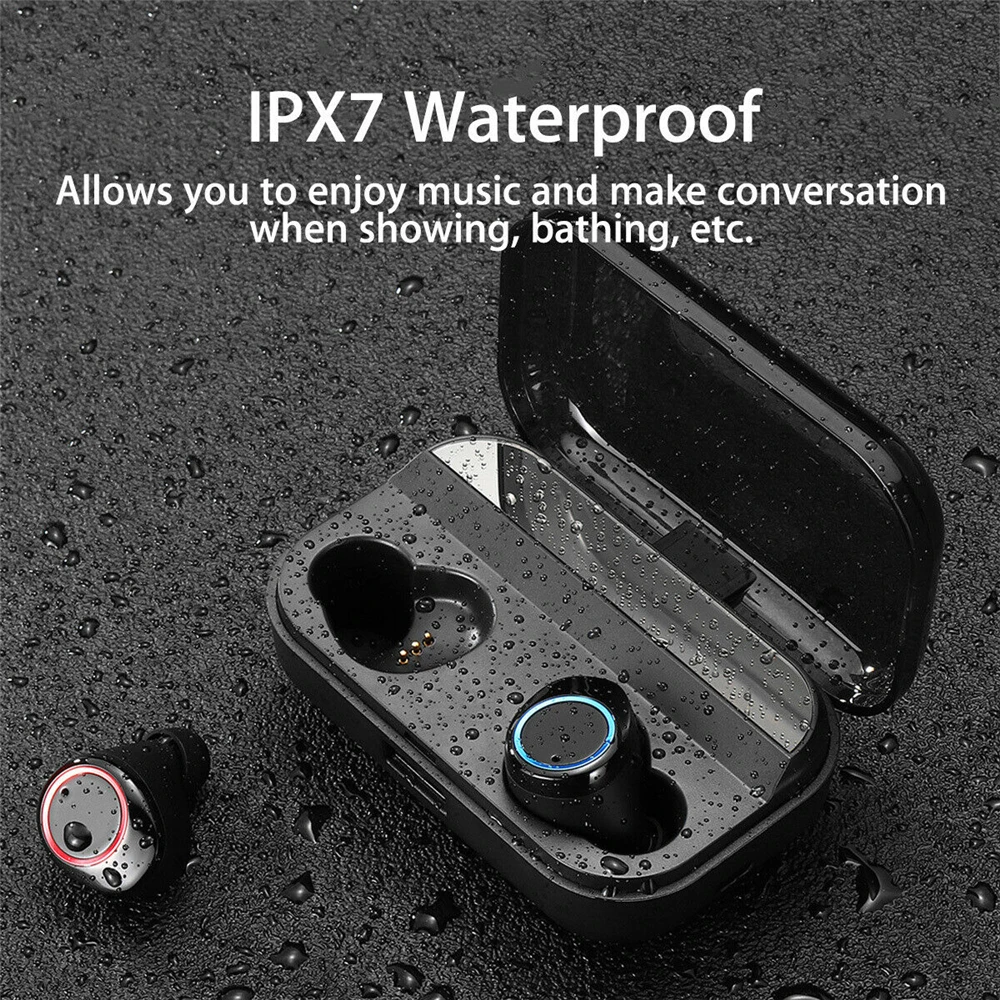 X11 TWS беспроводные наушники Bluetooth светодиодный 5,0 гарнитура Мини наушники стерео водонепроницаемые наушники с шумоподавлением 4000 мАч power Bank