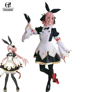 

ROLECOS Fate Extella Link Astolfo Cosplay Costume Game FGO Astolfo Cosplay Dress Fate Apocrypha Women Sexy Costume Pants Sock