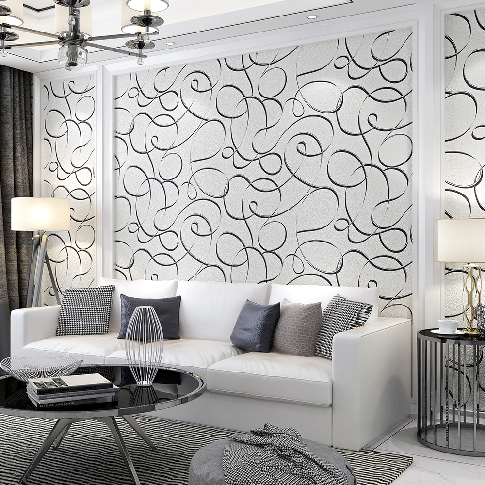 

Lanca PVC Wallpaper Simple Striped Abstract Wallcovering Waterproof Home Decoration Background For Livingroom Bedroom Kidsroom