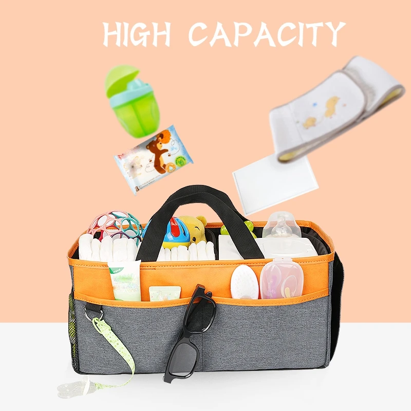 Baby Diaper Caddy By Portable Nursery Storage Box Diaper Bag for Baby Supplies