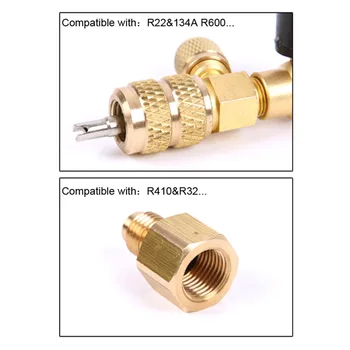 

Valve HVAC Valve Core Installer Tool Remover Dual Size 5/16\\\"&1/4\\\" Port