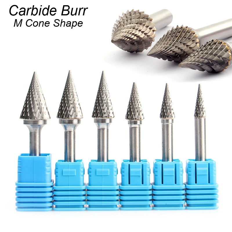 2 Pcs High Quality Carbide Cone Drill End Mill Cutting Tool Shank Dia 8mm Cavity 