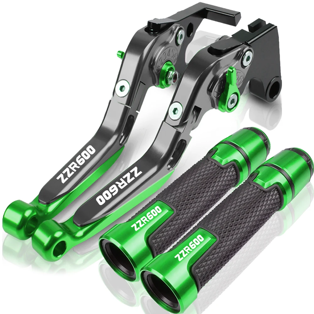 Motorcycle CNC Aluminum Handbar End Grip For Kawasaki ZZR600 1990-2004 2003 2002 2001 2000 1991 1992 ZZR6 00 Brake Clutch Levers |