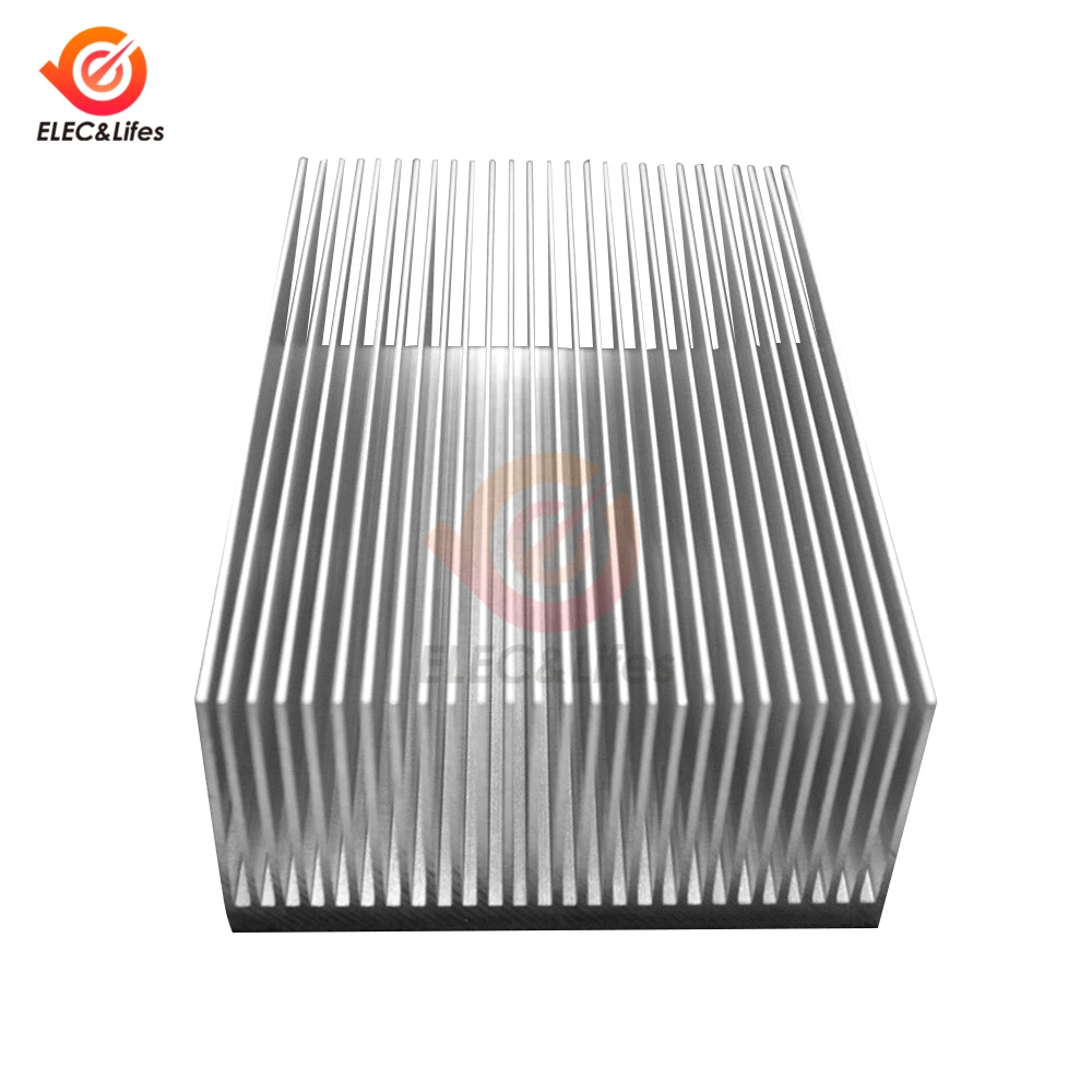 Electronic Radiator Aluminum Dense teeth aluminum heat sink Extruded Heat Sink 100x69x36MM for Computer Water Cooling System LED Amplifier