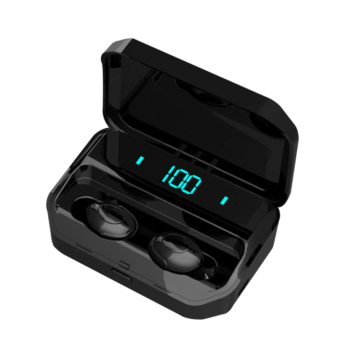 Светодиодный дисплей Беспроводные спортивные мини наушники bluetooth 5,0 TWS стерео водонепроницаемые наушники с микрофоном зарядная коробка для телефона Android