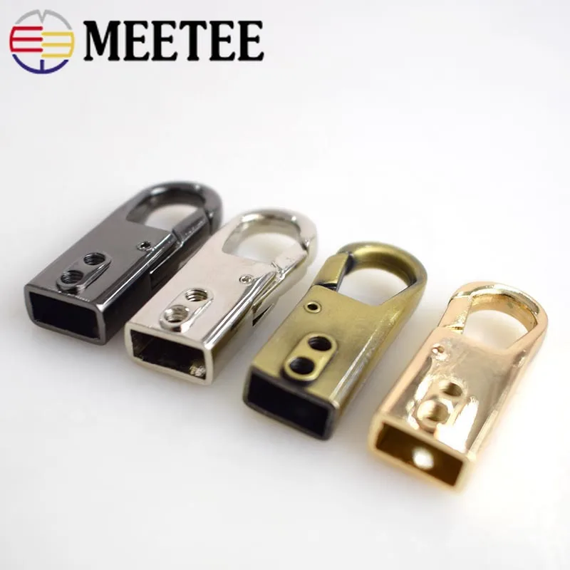 5/10 шт. Meetee 10 мм Сумка на ремешке с металлической пряжкой защелкивающийся крючок