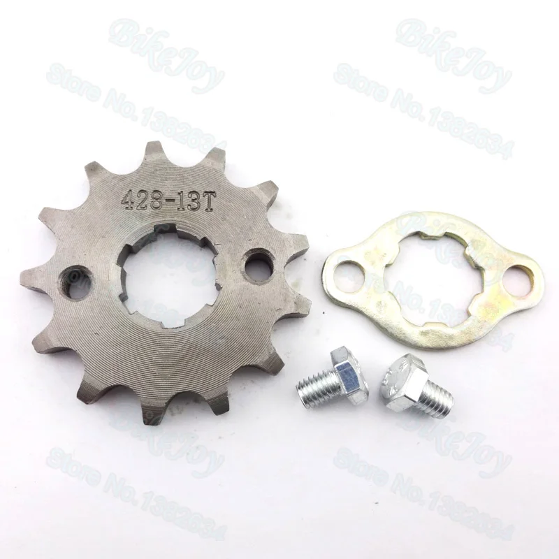 428 13 T Tooth 20mm ID Front Engine Sprocket For CRF XR 50 70 KLX110 TTR Dirt Pit Bike ATV Quad Moped Buggy Scooter Motorcycle
