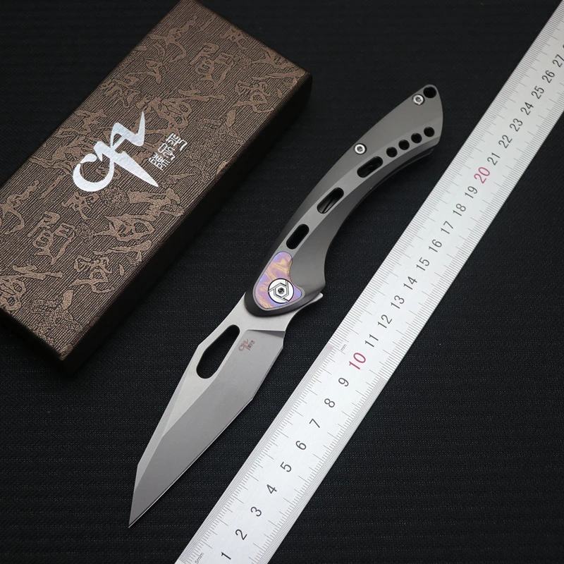 

CH MARSZALEK Folding Folding Knife Ball Bearing S35VN Blade TC4 Titanium Handle Outdoor Camping Multipurpose Hunting EDC Tools