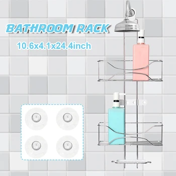 

Multi-layer Nail-free Punching Bathroom Shelf Storage Rack Display Stand Shelves Shampoo Holder Shower Bathroom Organizer