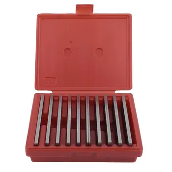 

Newest 20 Pieces Hardened Parallels Tools 6" Long 1/8" Wide And 1/2 To 1-5/8 Thicken Steel High Precision Parallels Bar Set Hot