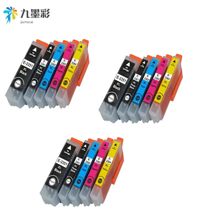 3set Подходит для epson 33XL 33 чернильный картридж для T3351 T3361 картридж Expression premium XP 530 540 630 640 635 645 830 900 принтер - Color: 3set