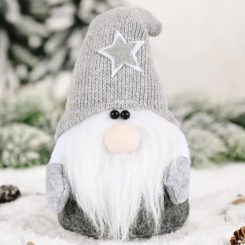 

Cartoon Doll Santa Claus Plush Gnome Christmas Ornament Party Decor Kids