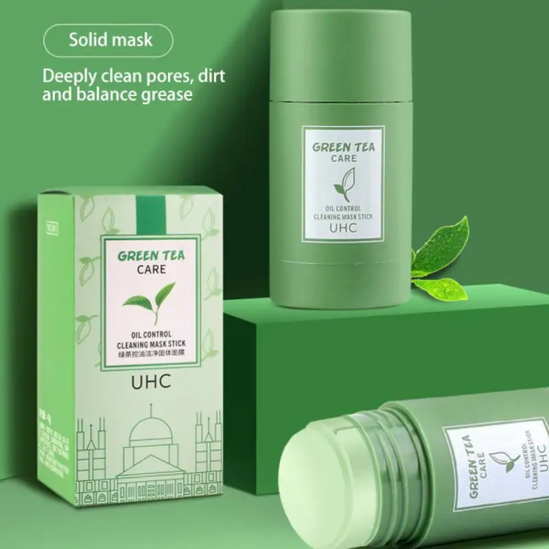 UHC Green Tea Mask Stick Oil Control EggplantCleansing Facial Remove Black Head Moisturizing Face Skin Care TSLM2 | Красота и