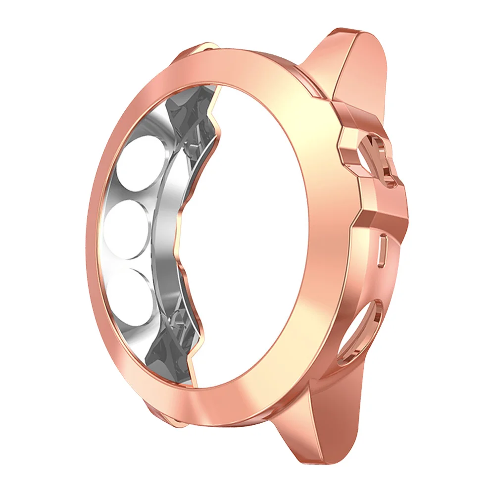 Rose gold Покрытие цвет мягкий, из ТПУ, защитный чехол для Garmin Fenix 5X чехол для часов легкий бампер для Fenix 5 X тонкий корпус аксессуары - Цвет: Rose gold