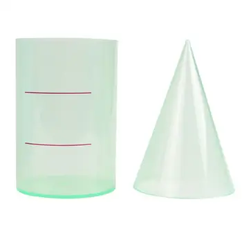 

2 Pcs Mathematical Transparent Math Model For Students Math Class School Children