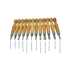 Набор инструментов для резьбы по дереву из высокоуглеродистой стали, 12 шт., скульптурные ножи для резьбы по дереву, Набор для лепки, набор керамической глины, набор ручных инструментов