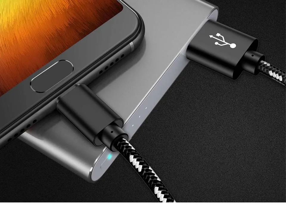 LEAF X7 USB Type C Cable for Xiaomi Redmi Huawei Samsung USB Mobile Phone Cable Fast Charging Cable for USB Type-C Devices Cord