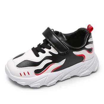 

2019 Boys Girls Fashion Sneakers Baby/Toddler/Little Kids Leather Trainers Children School Sport Shoes Soft Running Shoes