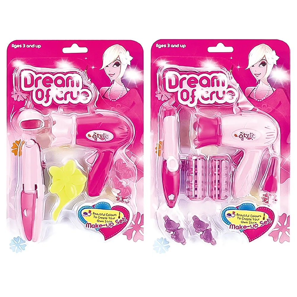 

Girls play house makeup makeup toys children's simulation beauty salon comb mirror blower toy set