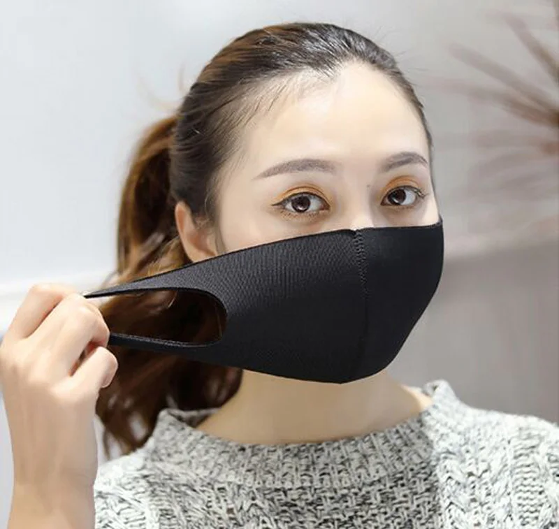 XEONGKVI 3 шт. модные черные дышащие маски для защиты от пыли PM2.5 в том же стиле со звездами бамбуковый уголь для женщин и мужчин
