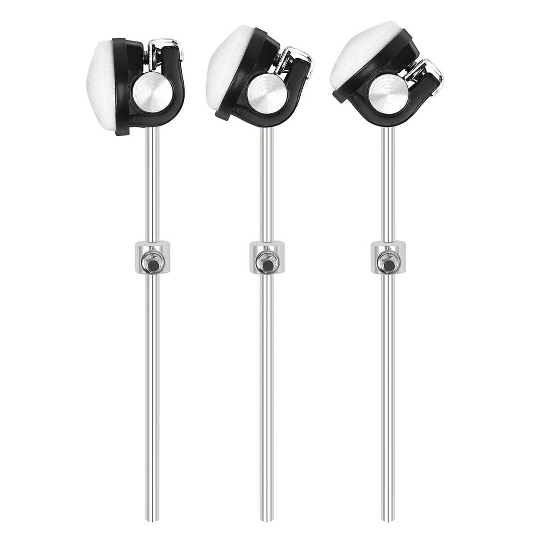 Trommel Pedal Beater Hammer Hinaus Gegengewicht Ersatz für Drum Set Kit Zubehör Edelstahl Welle Pedal Beater Kopf – Detail 4