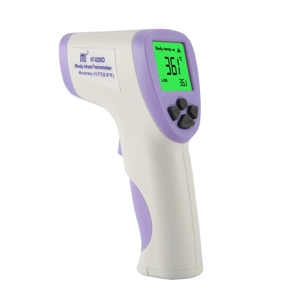 

Hti HT-820D Handheld Infrared Thermometer High Precision Portable Thermometer Non-Contact Body Infrared Thermometer