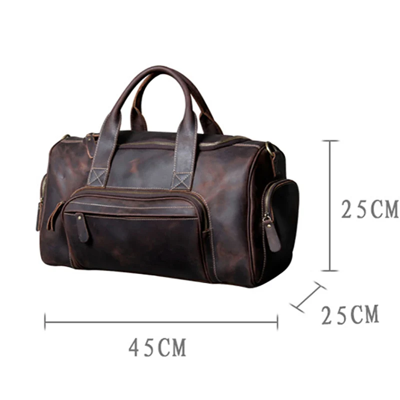 AETOO большая дорожная сумка ручной работы из воловьей кожи для мужчин и женщин, европейская ретро ручная багажная сумка