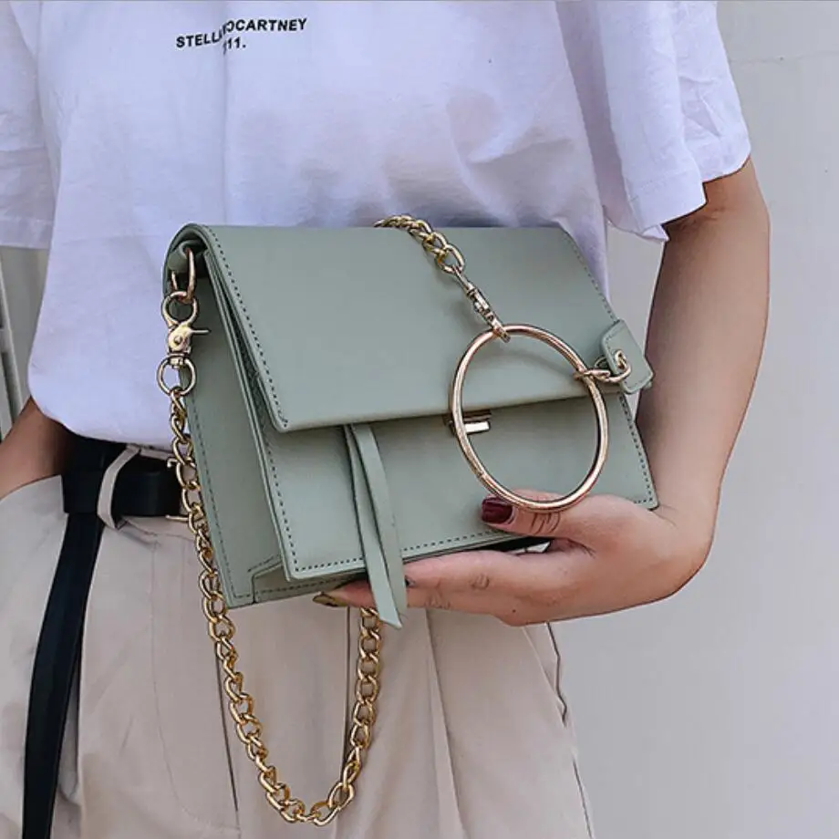 

Luxury Brand Female Flap Square Bag 2020 New Quality Leather Women's Designer Handbag Travel Shoulder Messenger Bag Bolsos Mujer