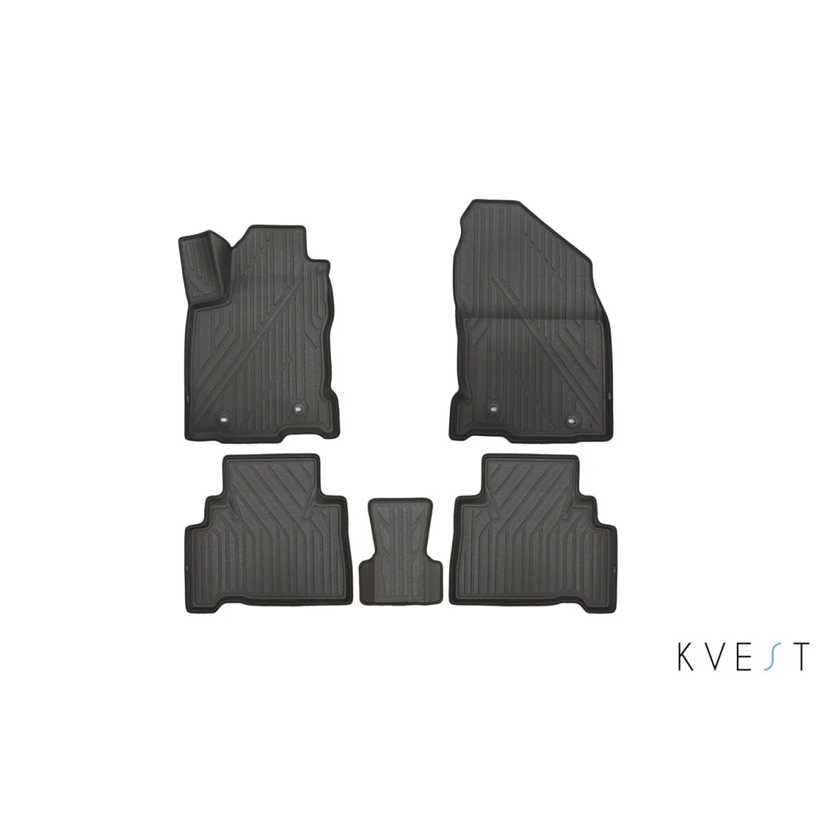 Коврикиkvest3dвсалонlexusnx,->,5шт.(полистар,серый,черный)(лексус