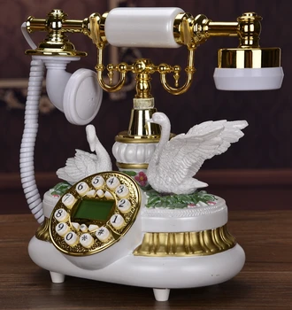 

Fashion antique telephone quality vintage telephone household fitted american phone/Handsfree /Blue Screen Caller ID