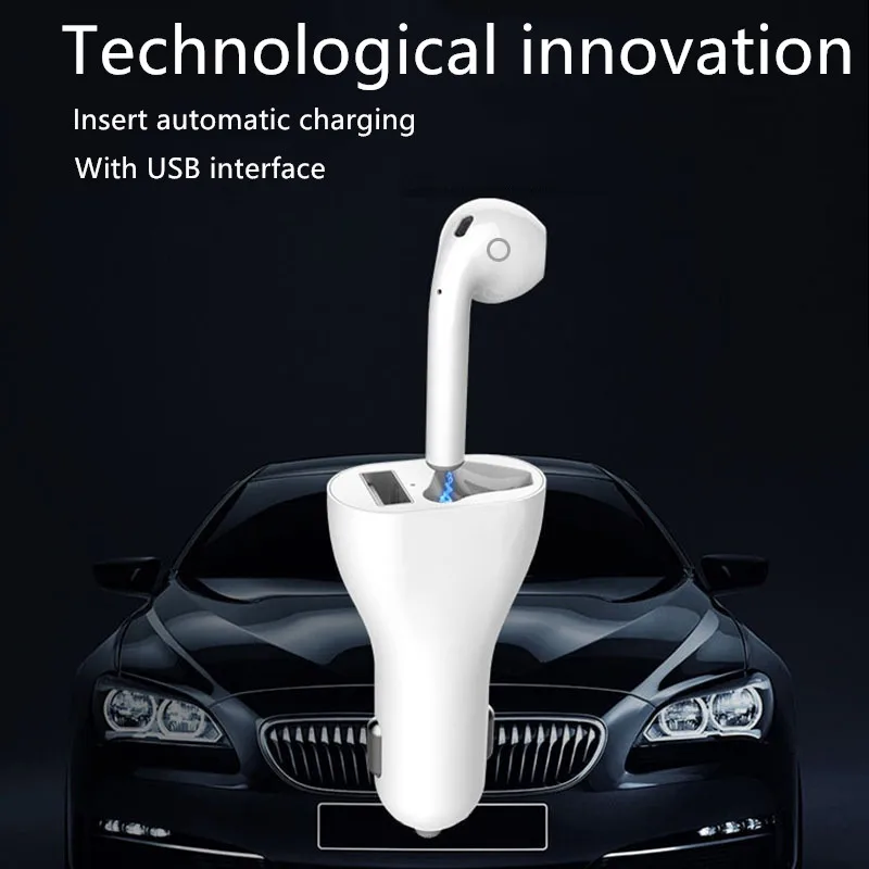 

NEW Car Bluetooth headset Bluetooth5.0 Earphone HD sound quality With USB charging interface