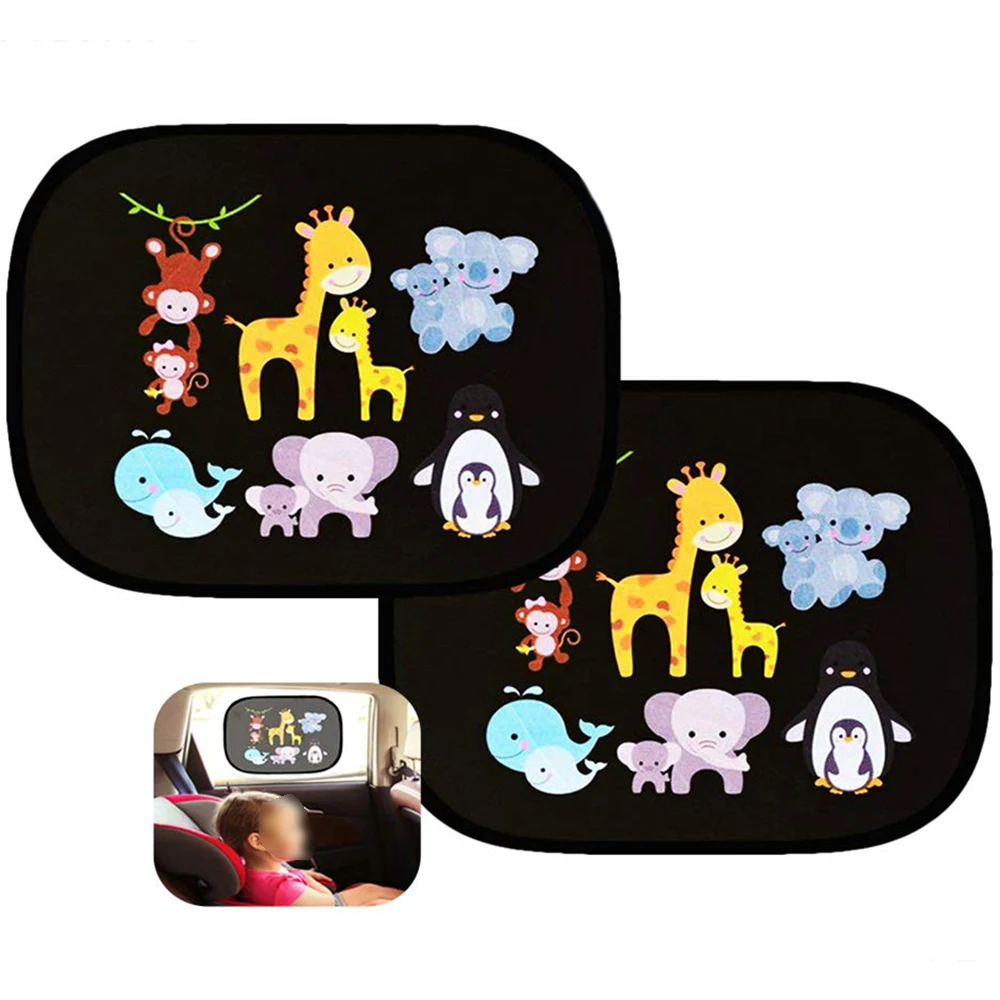 

Car Side Window Sunshade Cartoon Patterned Auto Sun Shades Protector Foldable Car Cover for Baby Child Kids Car Styling