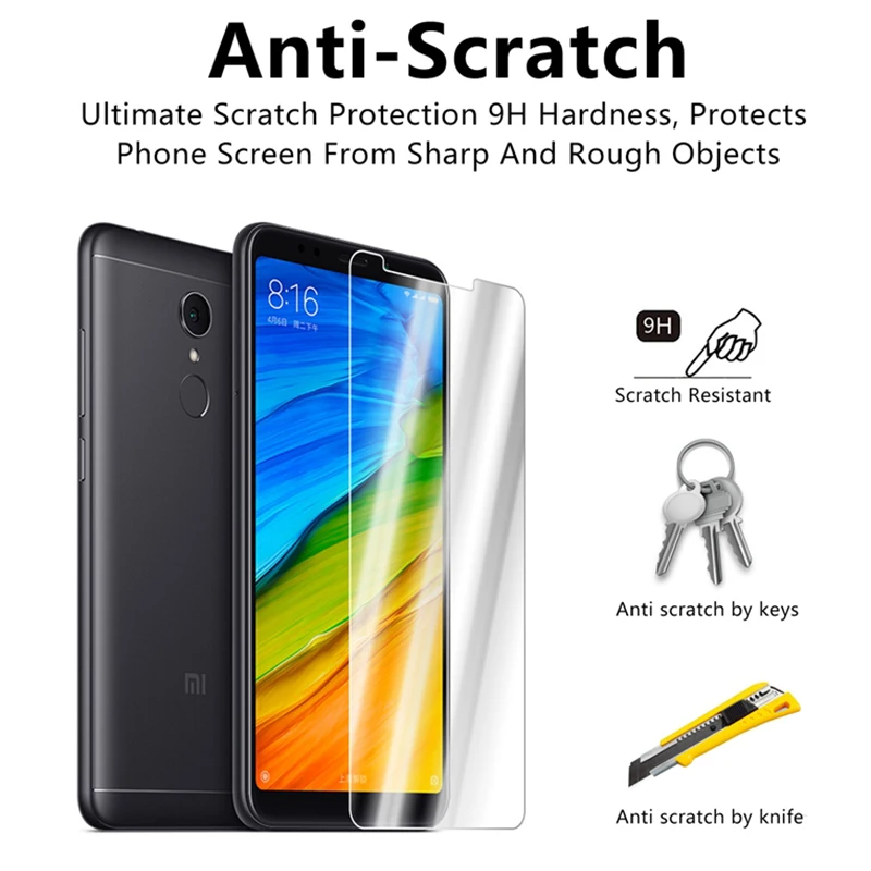 HD экран, жесткое стекло для Xiaomi Redmi 4X 4A 5A 6A S2, закаленное ...
