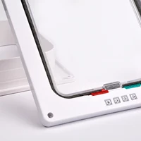 Smart Pet Door 4 Way Locking Security Lock ABS Plastic Dog Cat Flap Door Controllable Switch Direction Doors Small Pet Supplies 4